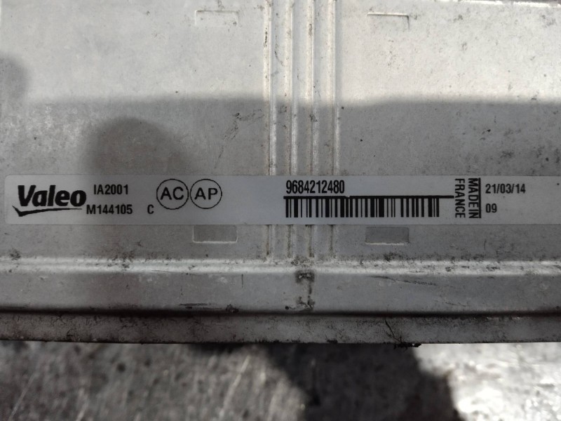 Recambio de intercooler para peugeot partner kombi active referencia OEM IAM M144105C 9684212480 