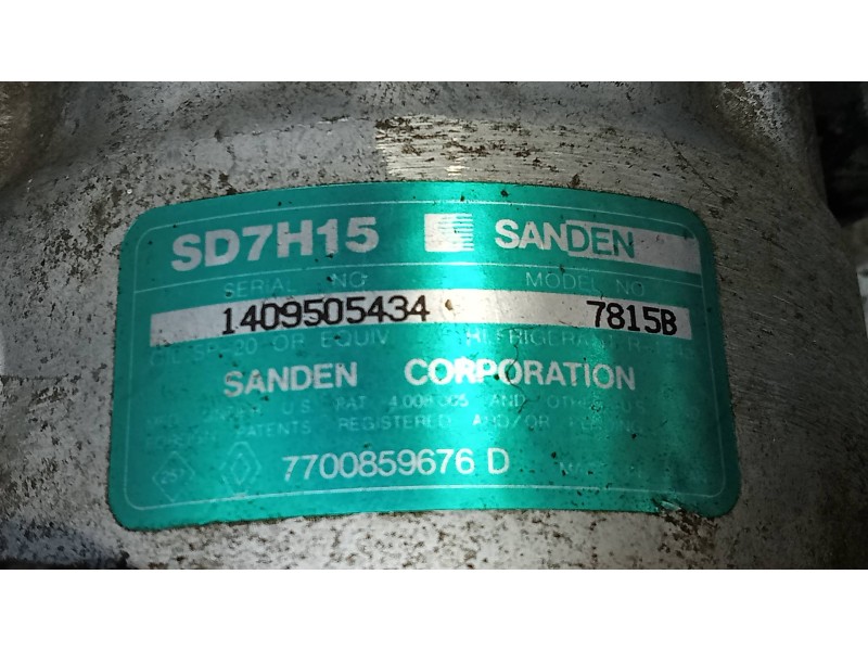 Recambio de compresor aire acondicionado para renault laguna (b56) 2.0 anade referencia OEM IAM SD7H1578158 7700859676D 