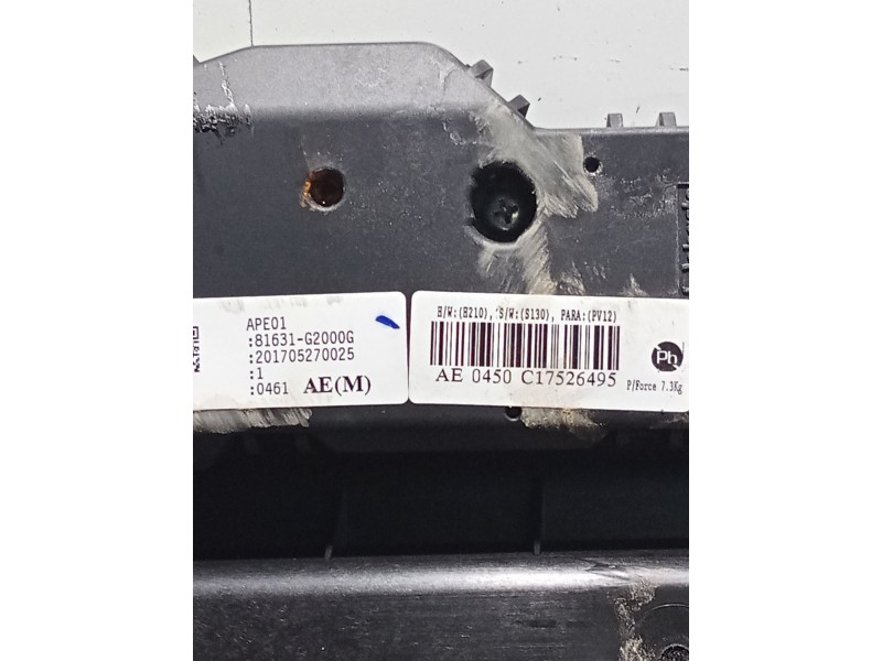 Recambio de techo para hyundai ioniq (ae) 1.6 gdi hybrid referencia OEM IAM 81631G2000G 201705270025 ??0450C17526495 