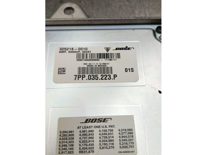 Recambio de modulo electronico para porsche cayenne (92a) 4.8 s referencia OEM IAM 7PP035223p  