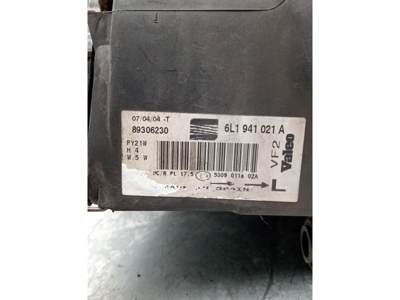 Recambio de faro izquierdo para renault laguna ii (bg0/1_) 1.9 dci (bg08, bg0g) referencia OEM IAM 6l1941021A 89306230 