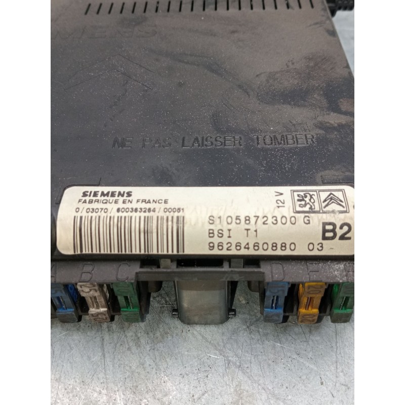 Recambio de caja reles / fusibles para peugeot 206 hatchback (2a/c) 1.9 d referencia OEM IAM 9626460880 s105872300 