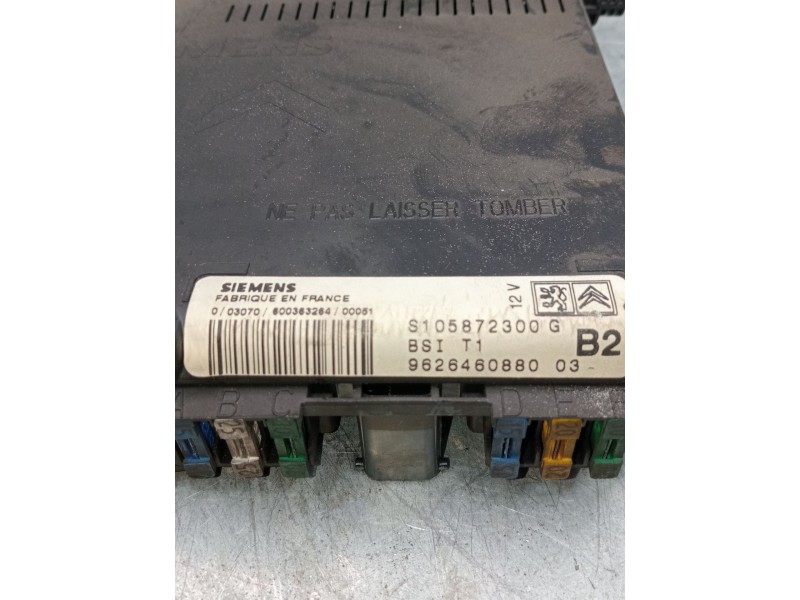 Recambio de caja reles / fusibles para peugeot 206 hatchback (2a/c) 1.9 d referencia OEM IAM 9626460880 s105872300 
