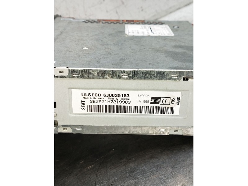 Recambio de sistema audio / radio cd para seat ibiza iv (6j5, 6p1) 1.6 referencia OEM IAM 6J0035153  