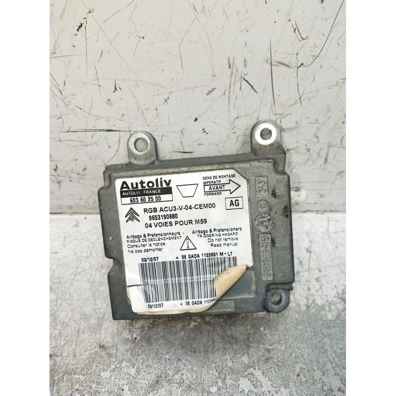 Recambio de centralita airbag para citroën berlingo / berlingo first furgoneta/monovolumen (m_) 1.6 hdi 75 (mb9hw) referencia OE