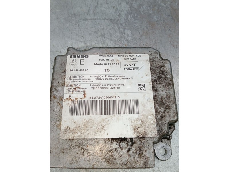 Recambio de centralita airbag para peugeot 307 (3a/c) 1.6 16v referencia OEM IAM 964580780 5wk42908 