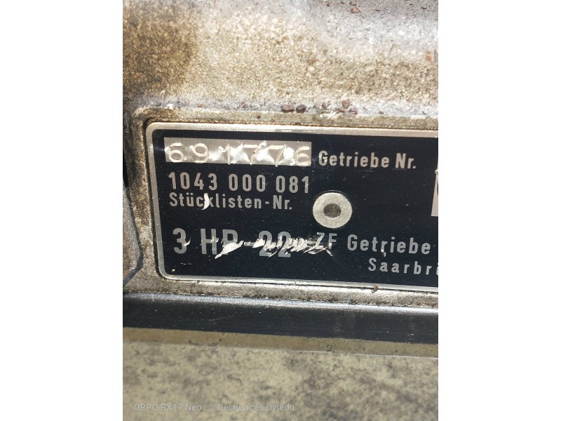 Recambio de caja cambios para bmw serie 7 (e23) referencia OEM IAM 691776 3HP22 