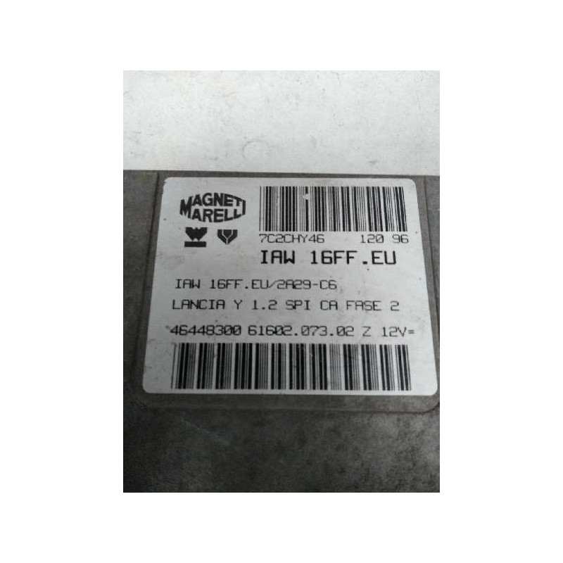 Recambio de centralita motor uce para lancia lancia y 1.2 ls referencia OEM IAM IAW16FFEU 46448300 6160207302