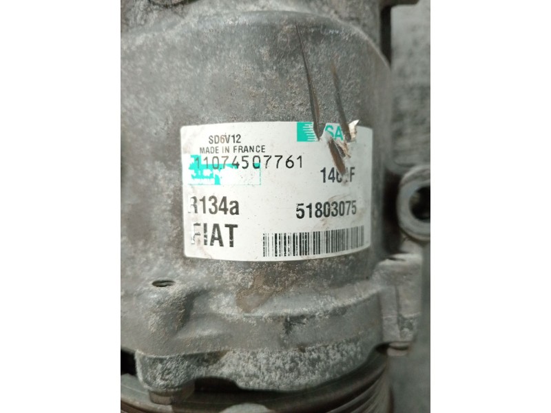 Recambio de compresor aire acondicionado para fiat linea (323_, 110_) 1.3 d multijet (323axb11, 323axb1a) referencia OEM IAM 518