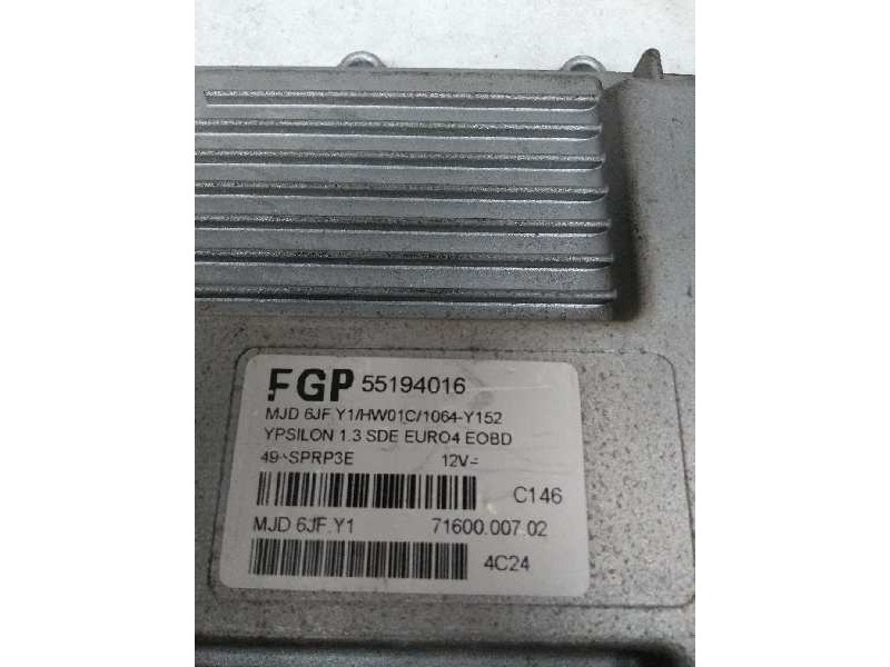 Recambio de centralita motor uce para lancia ypsilon (101) 1.3 jtd cat referencia OEM IAM FGP55194016 MJD6JFY1 7160000702