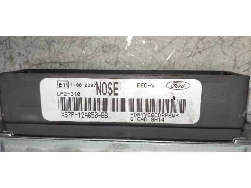 Recambio de centralita motor uce para ford mondeo berlina (gd) clx referencia OEM IAM XS7F12A650BB  