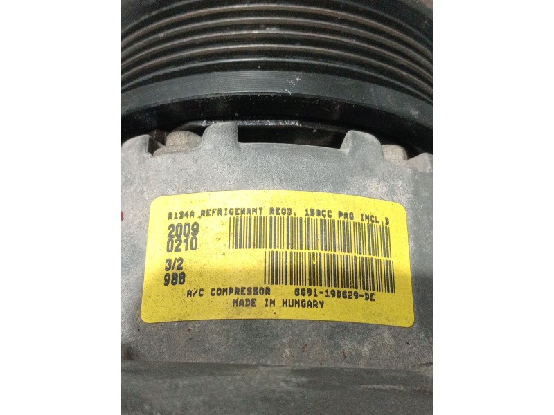 Recambio de compresor aire acondicionado para ford mondeo iv (ba7) 2.0 referencia OEM IAM 6G9119D629DE  