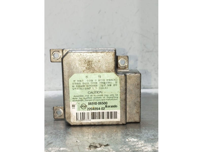 Recambio de centralita airbag para ssangyong korando (kj) 2.9 td referencia OEM IAM 8691006500 220428402 
