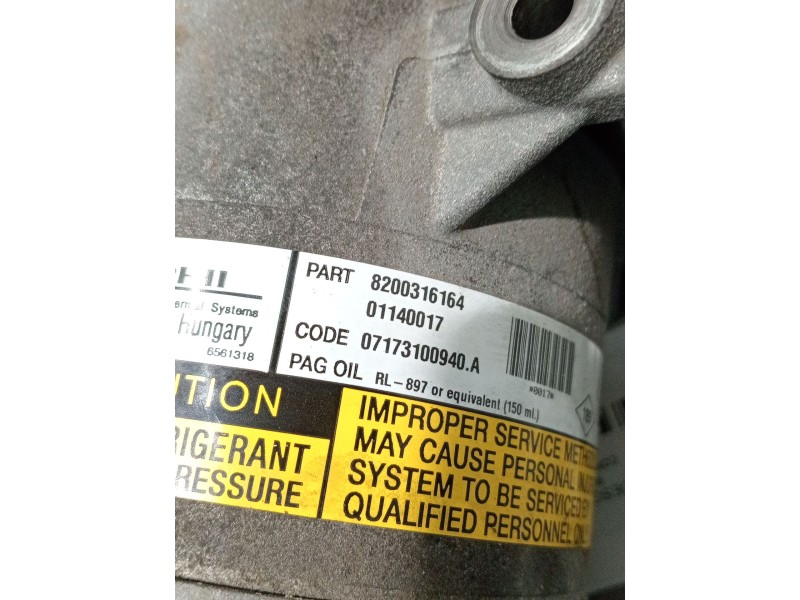 Recambio de compresor aire acondicionado para renault megane i (ba0/1_) 1.6 16v (ba04, ba0b, ba11, ba1j, ba16, ba19, ba1k, ba1v,