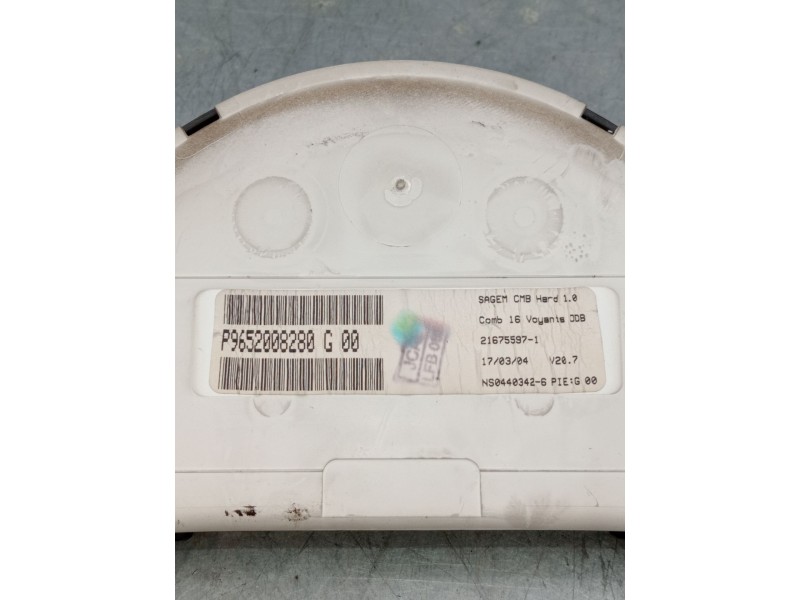 Recambio de cuadro instrumentos para citroën c2 (jm_) 1.4 hdi referencia OEM IAM p9652008280 21575597 