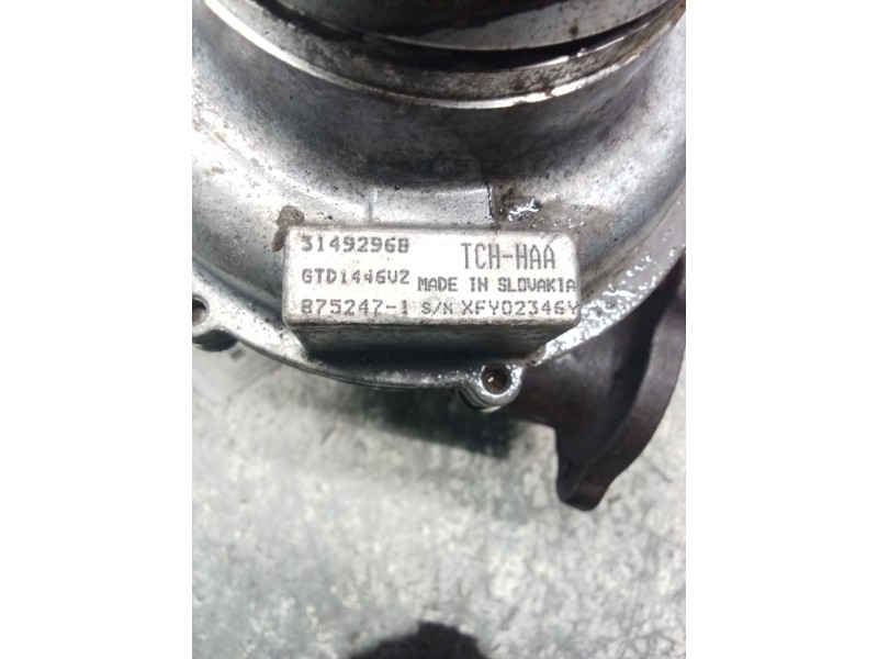 Recambio de turbocompresor para volvo v60 ii (225) d3 referencia OEM IAM 31492968 GTD1446VZ 
