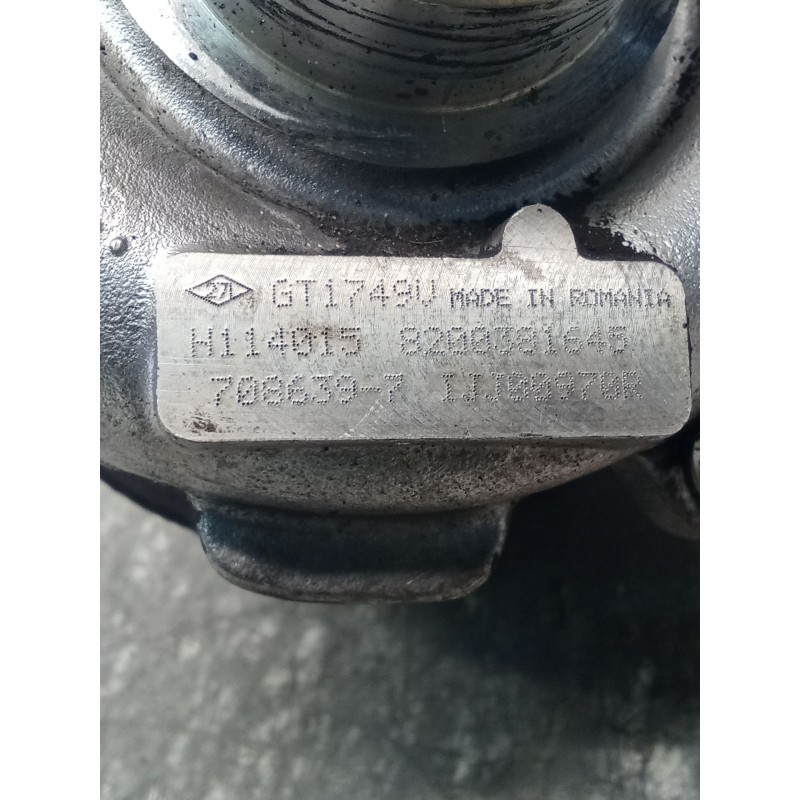 Recambio de turbocompresor para renault laguna ii (bg0/1_) 1.9 dci (bg08, bg0g) referencia OEM IAM GT1749V H1140158200381645 