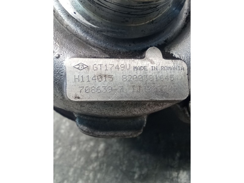 Recambio de turbocompresor para renault laguna ii (bg0/1_) 1.9 dci (bg08, bg0g) referencia OEM IAM GT1749V H1140158200381645 