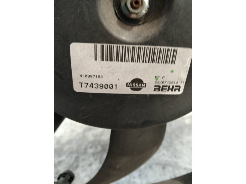 Recambio de electroventilador para nissan nv 200 (m20) 1.5 dci cat referencia OEM IAM T7439001  
