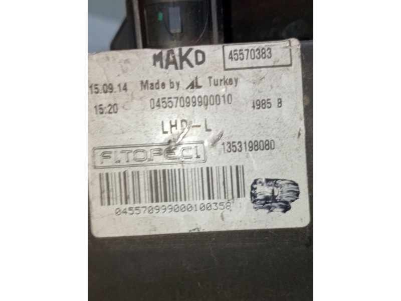 Recambio de faro izquierdo para citroën nemo furgoneta/monovolumen (aa_) 1.3 hdi 75 referencia OEM IAM 04557099900010 1353198080