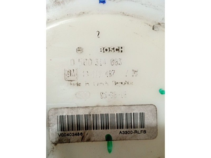 Recambio de bomba combustible para opel astra h (a04) 1.6 (l48) referencia OEM IAM 13119487 0580314083 