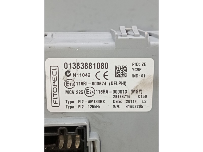 Recambio de caja reles / fusibles para citroën nemo furgoneta/monovolumen (aa_) 1.3 hdi 75 referencia OEM IAM 01383881080  