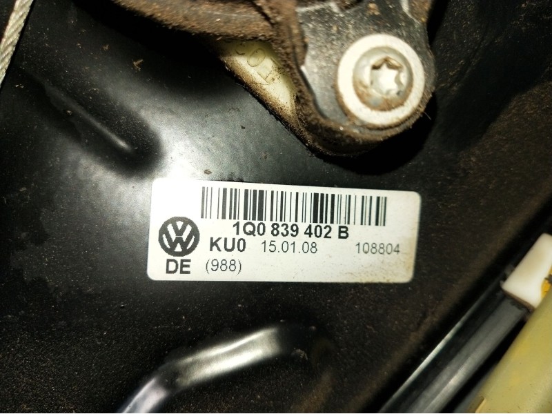 Recambio de elevalunas trasero derecho para volkswagen eos (1f7, 1f8) 2.0 fsi referencia OEM IAM 1Q0839402B  