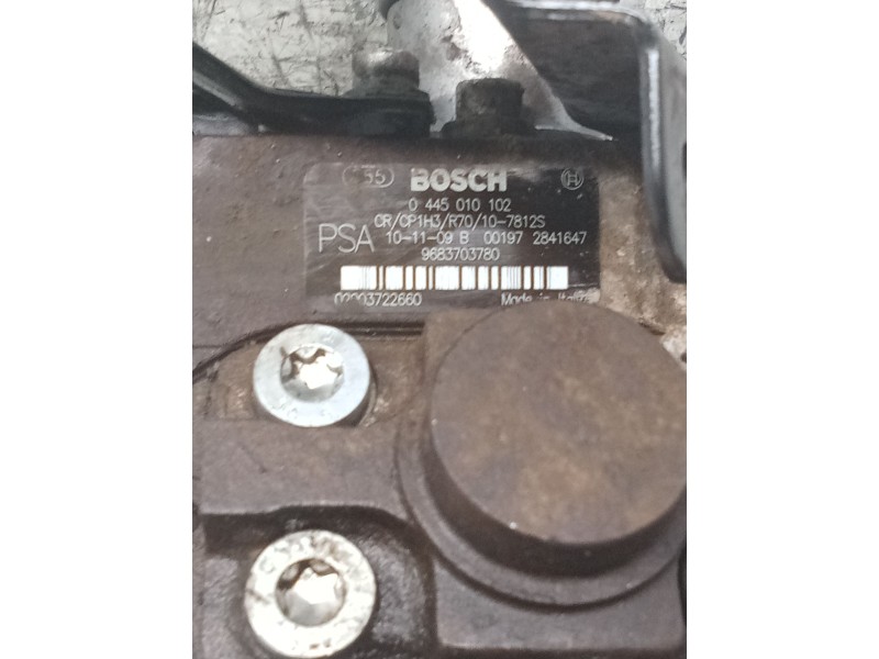 Recambio de bomba inyeccion para peugeot partner (s2) combi plus referencia OEM IAM 0445010202 9683703780 BOSCH
