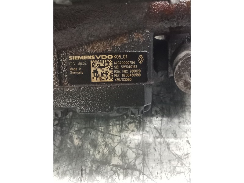 Recambio de bomba inyeccion para nissan qashqai (j10) acenta referencia OEM IAM A2C20000754 5WS40153 
