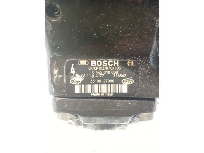 Recambio de bomba inyeccion para kia carens 2.0 turbodiesel cat referencia OEM IAM 0445010038 40811B4177 BOSCH