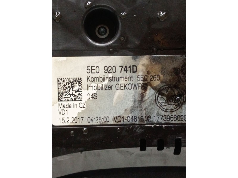 Recambio de cuadro instrumentos para skoda octavia iii (5e3, nl3, nr3) 2.0 tdi referencia OEM IAM 5e0920741d  