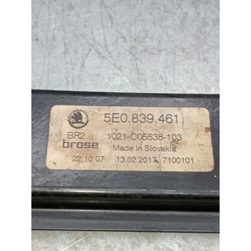 Recambio de elevalunas trasero izquierdo para skoda octavia iii (5e3, nl3, nr3) 2.0 tdi referencia OEM IAM 5e0839461  