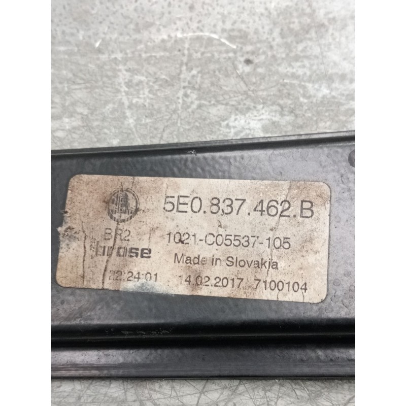 Recambio de elevalunas delantero derecho para skoda octavia iii (5e3, nl3, nr3) 2.0 tdi referencia OEM IAM 5e0837462  