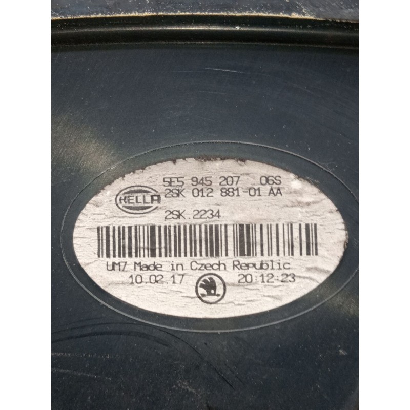 Recambio de piloto trasero izquierdo para skoda octavia iii (5e3, nl3, nr3) 2.0 tdi referencia OEM IAM 5e5945207 2sk01288101 