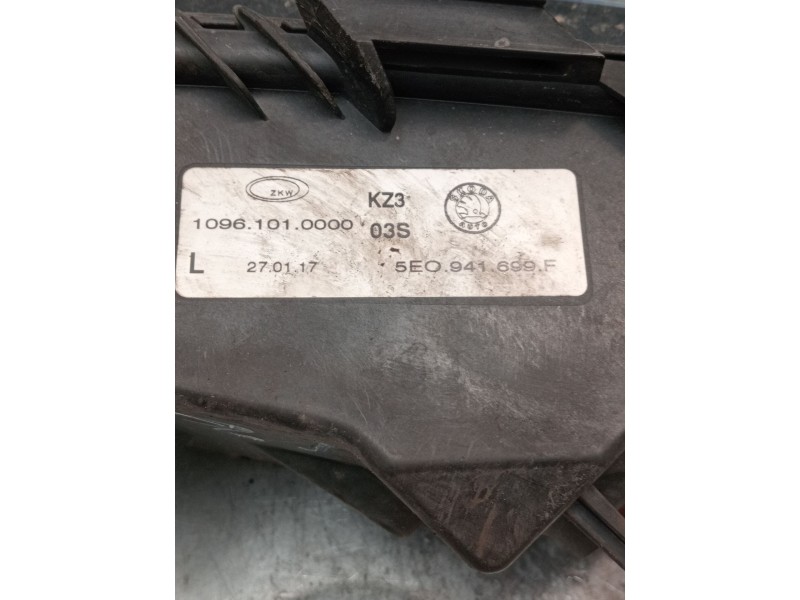Recambio de faro antiniebla izquierdo para skoda octavia iii (5e3, nl3, nr3) 2.0 tdi referencia OEM IAM 5e0941699F 10961010000 