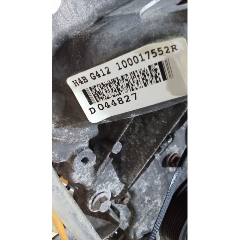 Recambio de motor completo para dacia sandero ii tce 90 (b8m1, b8ma) referencia OEM IAM H4BG412  D04827