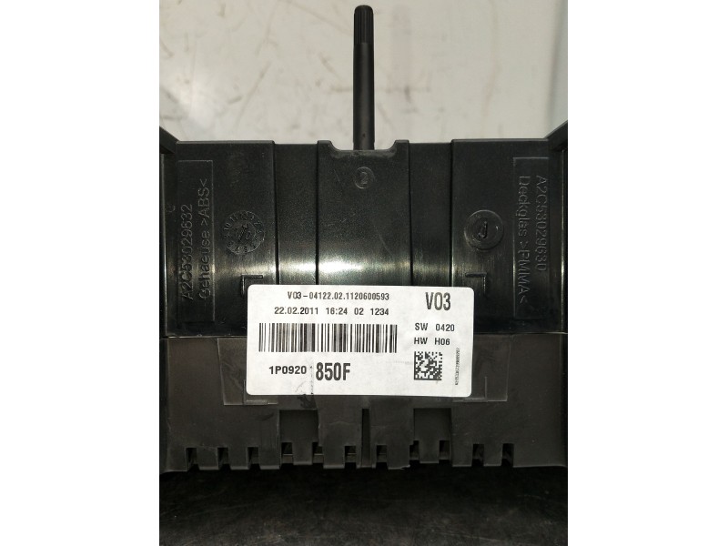 Recambio de cuadro instrumentos para seat altea (5p1) 1.2 tsi referencia OEM IAM 1P0920850F  