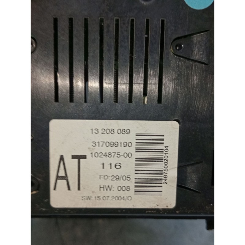 Recambio de pantalla multifuncion para opel astra h (a04) 1.6 (l48) referencia OEM IAM 13208089 317099190 102487500