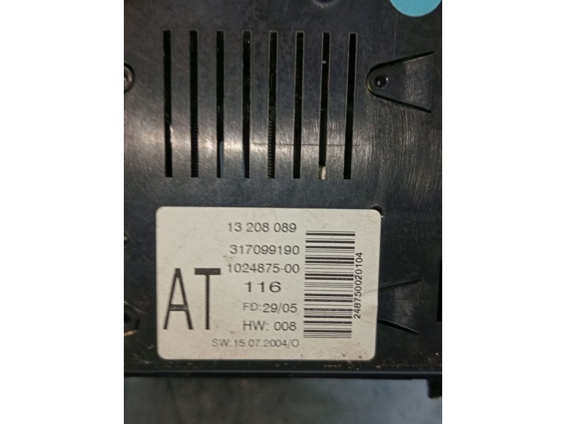 Recambio de pantalla multifuncion para opel astra h (a04) 1.6 (l48) referencia OEM IAM 13208089 317099190 102487500