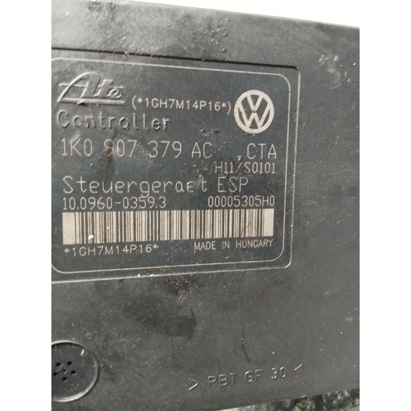 Recambio de abs para volkswagen eos (1f7, 1f8) 2.0 fsi referencia OEM IAM 1K0614517AF 10020602414 1K0907379AC 10096003593 ATE