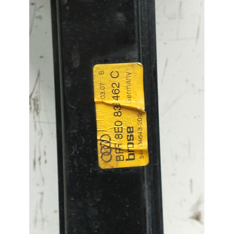 Recambio de elevalunas trasero derecho para audi a4 b7 (8ec) 2.0 tdi 16v referencia OEM IAM 8E0838462C 4P 
