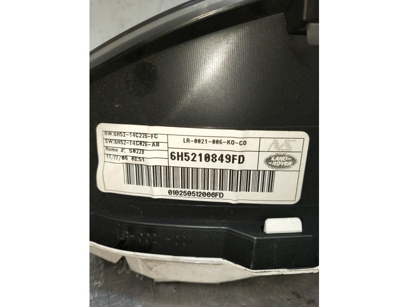Recambio de cuadro instrumentos para land rover freelander 2 (l359) 2.2 td4 4x4 referencia OEM IAM 6H5210849FD  