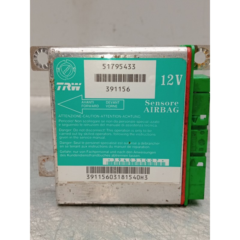 Recambio de centralita airbag para fiat grande punto (199_) 1.3 d multijet referencia OEM IAM 51795433 39115603181540h3 