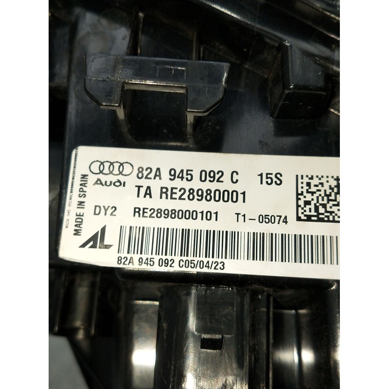 Recambio de piloto trasero derecho para audi a1 sportback (gba) referencia OEM IAM 82A945092C RE28980001 28980000101