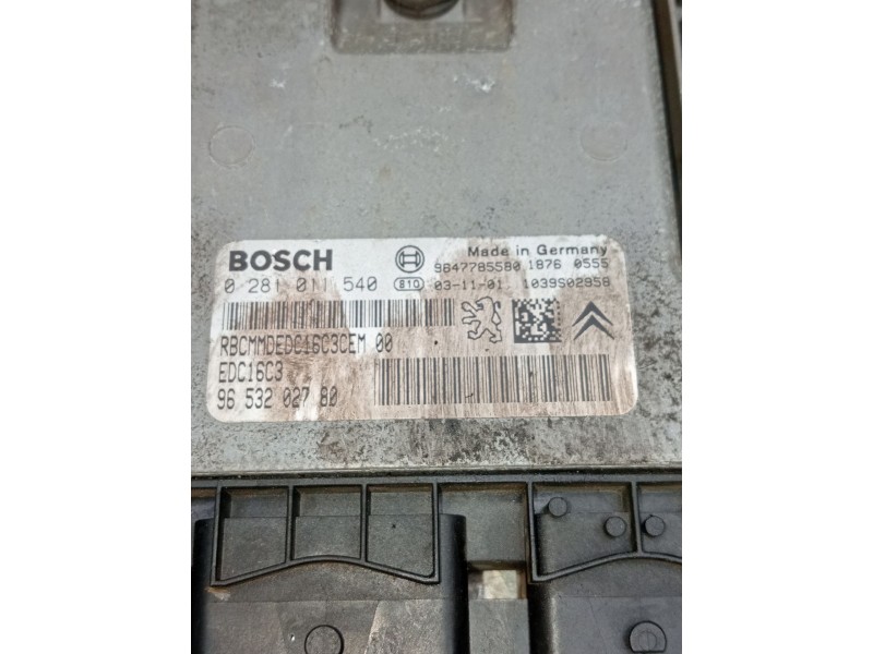 Recambio de centralita motor uce para citroën xsara (n1) 1.4 hdi referencia OEM IAM 0281011540 9653202780 