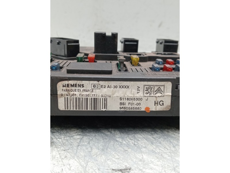 Recambio de caja reles / fusibles para citroën c3 pluriel (hb_) 1.6 referencia OEM IAM 9650585680 s118085300 
