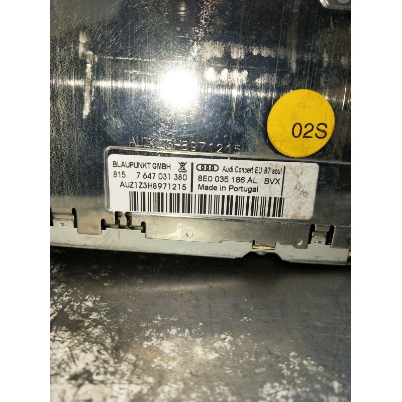 Recambio de sistema audio / radio cd para audi a4 b7 (8ec) 2.0 tdi 16v referencia OEM IAM 8E0035186AL 7647031380 
