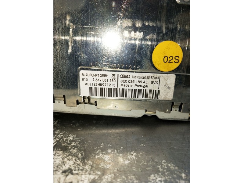 Recambio de sistema audio / radio cd para audi a4 b7 (8ec) 2.0 tdi 16v referencia OEM IAM 8E0035186AL 7647031380 