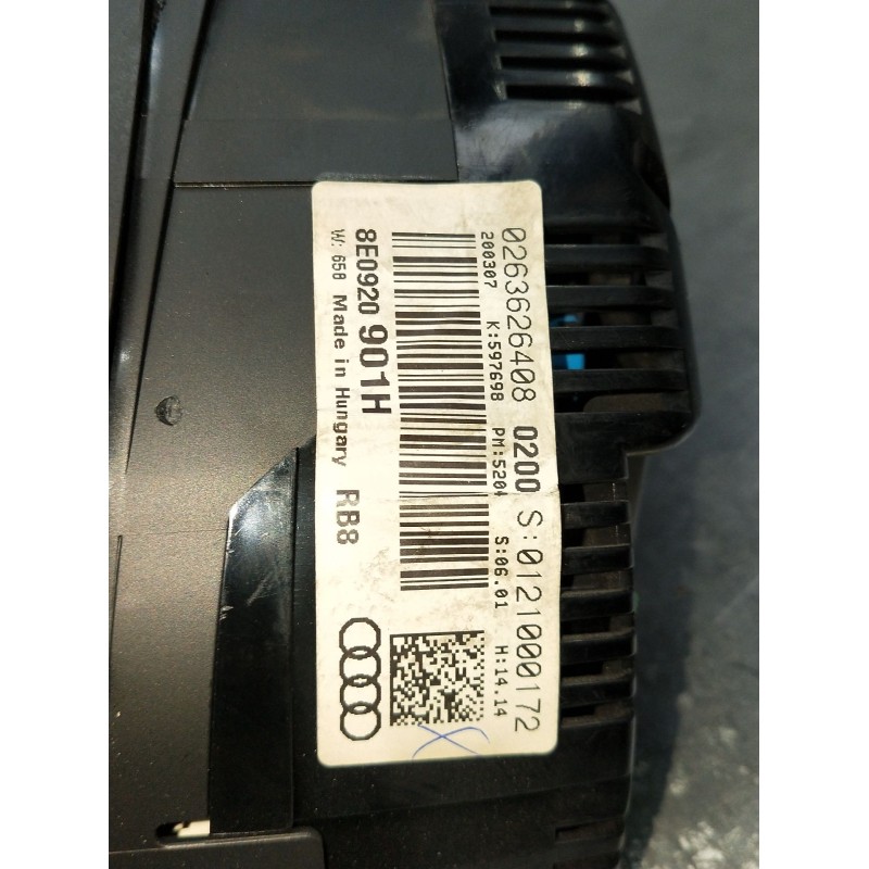 Recambio de cuadro instrumentos para audi a4 b7 (8ec) 2.0 tdi 16v referencia OEM IAM 0263626408 8E0920901H 1036901830