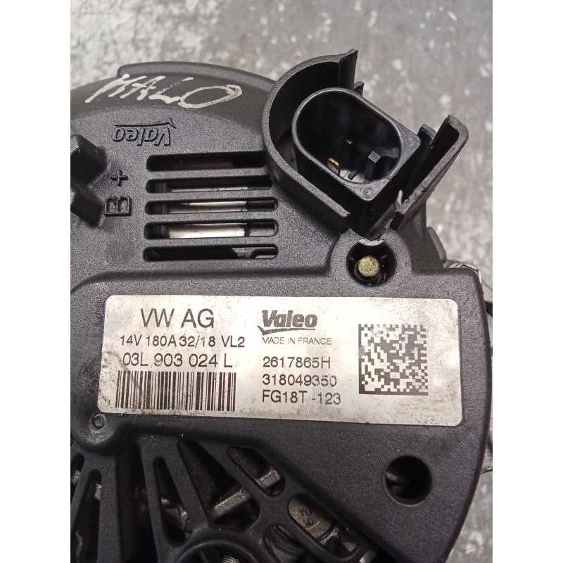 Recambio de alternador para skoda octavia iii (5e3, nl3, nr3) 2.0 tdi referencia OEM IAM 03L903024L 2617865H VALEO